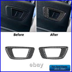 Carbon Fiber Interior Full Kit Set Trim Cover For Ford Fiesta 2011-2015