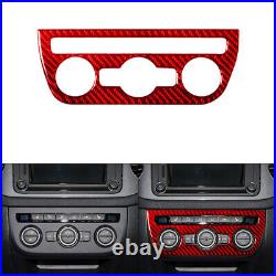 Carbon Fiber Interior Full Kit Set Trim Red For VW Tiguan 2013-2017