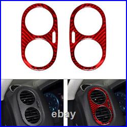 Carbon Fiber Interior Full Kit Set Trim Red For VW Tiguan 2013-2017