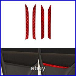 Carbon Fiber Interior Full Kit Set Trim Red For VW Tiguan 2013-2017