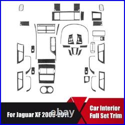 Carbon Fiber Interior Full Set Cover Trim Kit For Jaguar XF 2009-2011