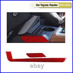 Carbon Fiber Interior Full Set Kit Console Cover Trim For Toyota Tundra 2014-18