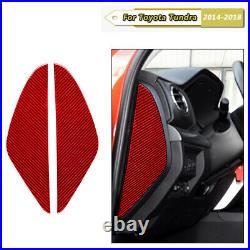 Carbon Fiber Interior Full Set Kit Console Cover Trim For Toyota Tundra 2014-18