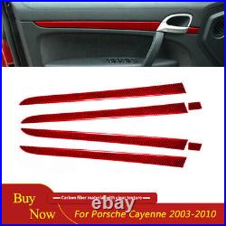 Carbon Fiber Interior Full Set Trim Cover Kit For Porsche Cayenne Sport 2003-10