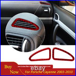 Carbon Fiber Interior Full Set Trim Cover Kit For Porsche Cayenne Sport 2003-10