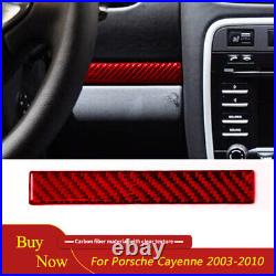 Carbon Fiber Interior Full Set Trim Cover Kit For Porsche Cayenne Sport 2003-10