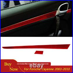 Carbon Fiber Interior Full Set Trim Cover Kit For Porsche Cayenne Sport 2003-10