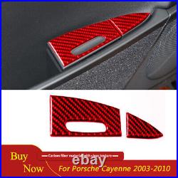 Carbon Fiber Interior Full Set Trim Cover Kit For Porsche Cayenne Sport 2003-10