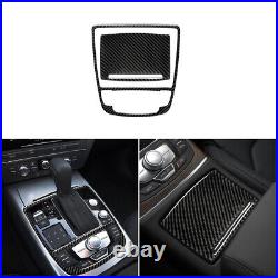 Carbon Fiber Interior Full Set Trim Cover Sticker For Audi A6 2012-2018