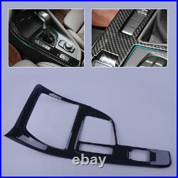 Carbon Fiber Interior Gear Shift Box Panel Frame Cover Fit For BMW X1 2016-18 ht