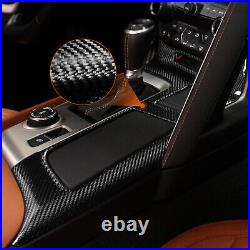 Carbon Fiber Interior Gear Shift Panel Cover For Chevrolet Corvette C7 2014-2018