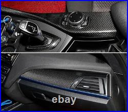 Carbon Fiber Interior Trim Cover Set For BMW F20 F21 116i 118i M135i 2013-2016