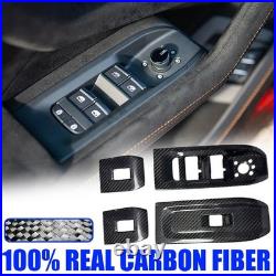 Carbon Fiber Interior Window Switch Panel Trim Cover For Lamborghini URUS 22-23