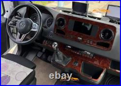 Carbon Fiber Look Dash Trim Kit for Mercedes Sprinter W907 20-24 Auto Interior
