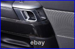 Carbon Fiber Look Interior Door Panel Cover Trim For Range Rover Sport 2014-2018