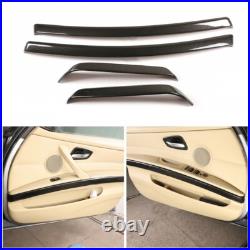 Carbon Fiber Look Interior Door Panel Trim For BMW 3 Series E90 Sedan 2005-12