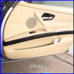 Carbon Fiber Look Interior Door Panel Trim For BMW 3 Series E90 Sedan 2005-12