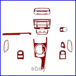 Carbon Fiber Red Car Interior Full Set Trim Sticker For Audi TT 2008-2010