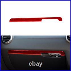 Carbon Fiber Red Car Interior Full Set Trim Sticker For Audi TT 2011-2014