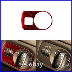 Carbon Fiber Red Car Interior Full Set Trim Sticker For Audi TT 2011-2014