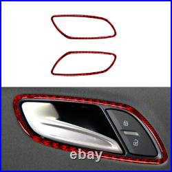 Carbon Fiber Red Car Interior Full Set Trim Sticker For Audi TT 2011-2014