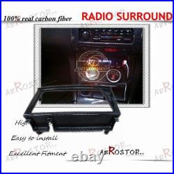 Carbon Fiber Rhd Radio Surround Cover Interior For Skyline R34 Gtr Gtt