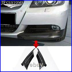 Carbon Fiber Sport Style 2x Front Bumper Splitter Lip Covers For Bmw E90 05-09