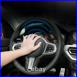 Carbon Fiber Steering Wheel Trim For BMW 5 Series G30 G31 M Sport Interior Cover