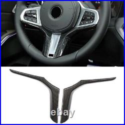 Carbon Fiber Steering Wheel Trim For BMW 7 Series G11 G12 M Sport Interior Cover