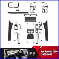 Carbon Fiber Sticker Interior Full Kit Set Trim For Honda S2000 2000-2003 Carbon Fiber Sticker Interior Full Kit Set Trim For Honda S2000 2000-2003