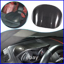 Carbon Fiber Style Interior Dashboard Upper Cover Trim For Jaguar F-TYPE 2013-24