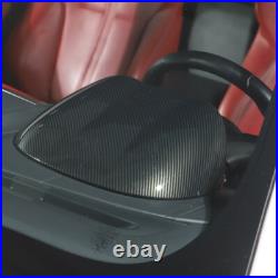 Carbon Fiber Style Interior Dashboard Upper Cover Trim For Jaguar F-TYPE 2013-24
