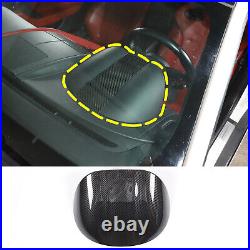 Carbon Fiber Style Interior Dashboard Upper Cover Trim For Jaguar F-TYPE 2013-24