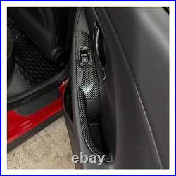 Carbon Fiber Style Interior Door Window Switch Cover Trim Fits For Hyundai i30