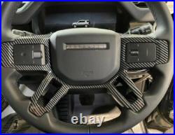 Carbon Fiber Style Interior Trim For Land Rover Defender 90 110 130 L663 2020+