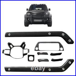 Carbon Fiber Style Interior Trim For Land Rover Defender 90 110 130 L663 2020+