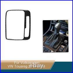 Carbon Fiber Texture Interior Console Control Set Trim For VW Touareg 2010-2018