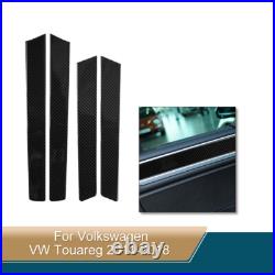Carbon Fiber Texture Interior Console Control Set Trim For VW Touareg 2010-2018