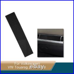 Carbon Fiber Texture Interior Console Control Set Trim For VW Touareg 2010-2018
