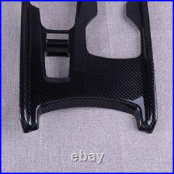 Carbon Fiber Texture Interior Gear Shift Frame Cover Trim Fit For Honda Accord