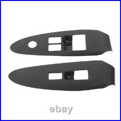 Carbon Fiber Window Switch Cover Interior Decoration Panel With Adhesive