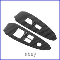 Carbon Fiber Window Switch Cover Interior Decoration Panel With Adhesive