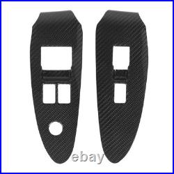 Carbon Fiber Window Switch Cover Interior Decoration Panel With Adhesive