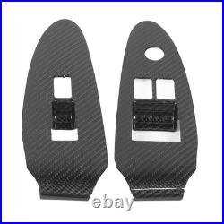Carbon Fiber Window Switch Cover Interior Decoration Panel With Adhesive