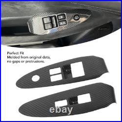Carbon Fiber Window Switch Cover Interior Decoration Window Control Panel Cover