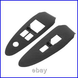 Carbon Fiber Window Switch Cover Interior Decoration Window Control Panel Cover