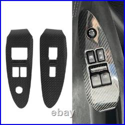 Carbon Fiber Window Switch Cover Interior Decoration Window Control Panel Cover