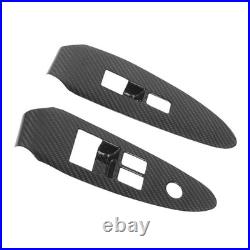 Carbon Fiber Window Switch Cover Interior Decoration Window Control Panel Cover