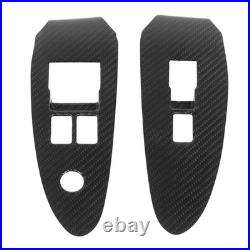 Carbon Fiber Window Switch Cover Interior Decoration Window Control Panel Cover