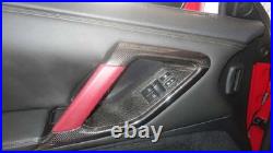 Carbon Fiber interiors door handle cover fit for 09-14 Nissan GT-R GTR R35